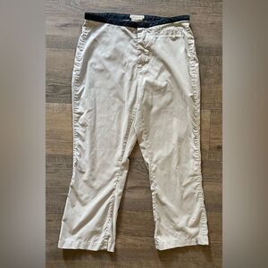 Royal Robbins women’s size 8 cream Capri length lightweight active pants